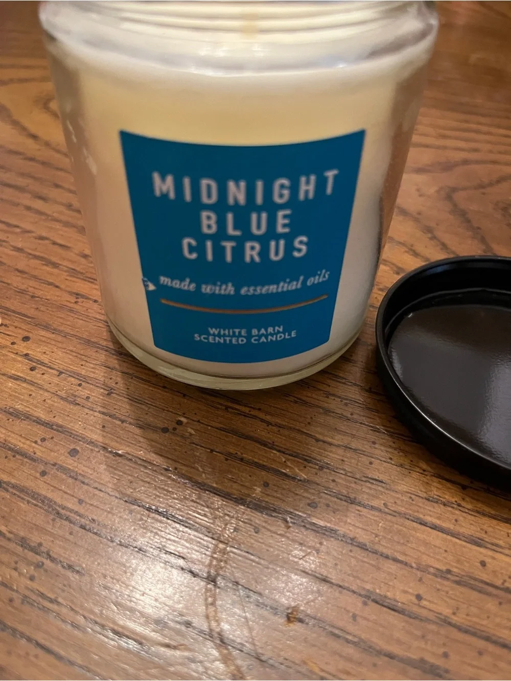White Barn Midnight Blue‎ Citrus Scented Single Wick Candle, new